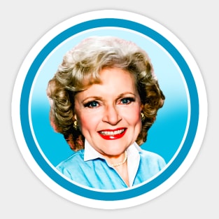 BETTY WHITE Sticker